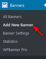 create new advert WPBanner
