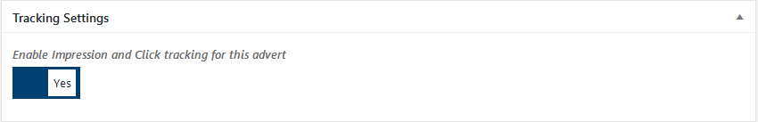 tracking option WPBanner